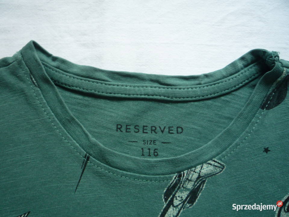 Reserved r 116 Bluzka Koszulka zielona Bluzki, koszulki i kaftaniki zachodniopomorskie Szczecin