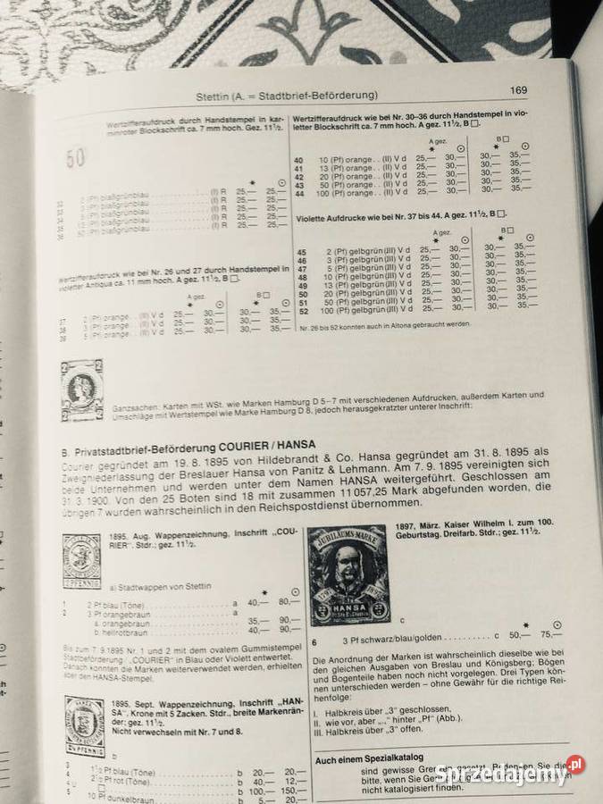 3783 Katalog Niemieckich Prywatnych Znaczków Szczecin