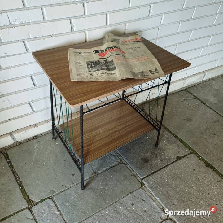 Stolik vintage żyłka z PRL w jednym egzemplarze Opole