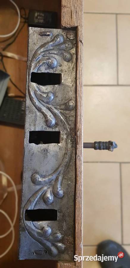 Skrzynia kufer elbląski barok jesionowa intarsja Orneta