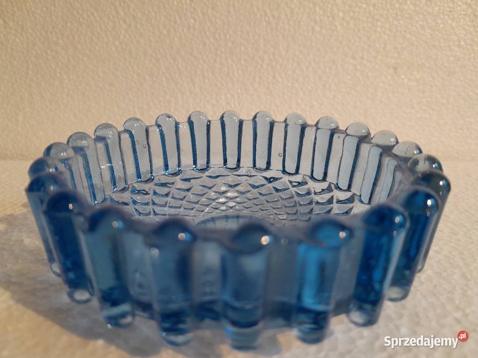 Stara niebieska miseczka HSG Ząbkowice PRL retro Dąbrowa Górnicza