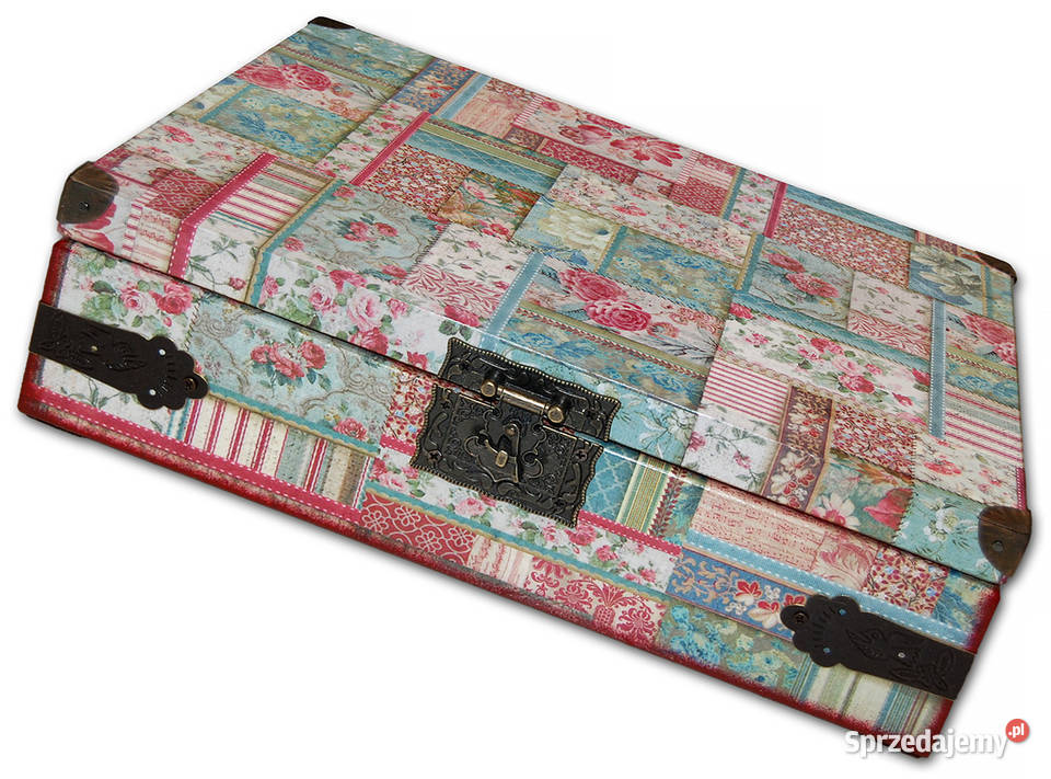 HERBACIARKA skrzynka na herbatę PATCHWORK 12 Bydgoszcz