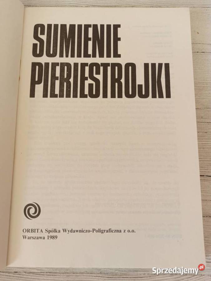 Sumienie Pieriestrojki ORBITA 1989 Bielsko-Biała