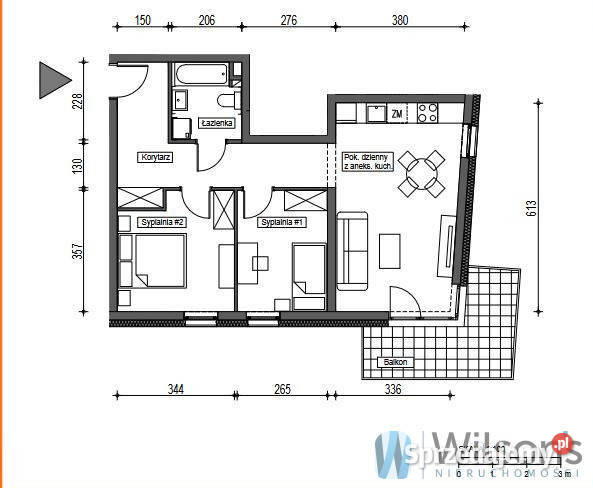 sprzedaży mieszkania Wrocław Brochów 5943m 3 Liczba pokoi 3