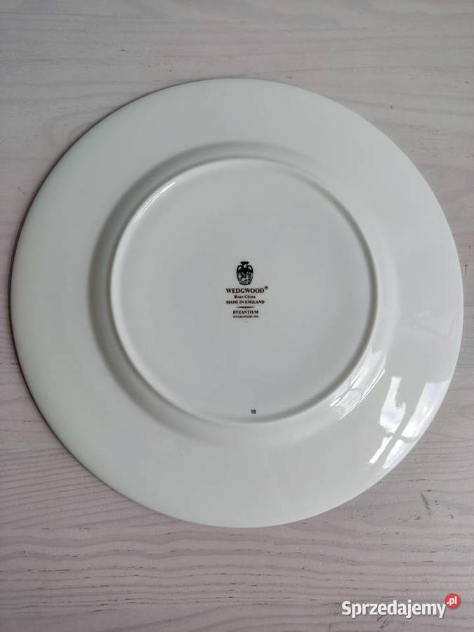 Talerz ekskluzywny Wedgwood Byzantium Bone China opolskie Głuchołazy