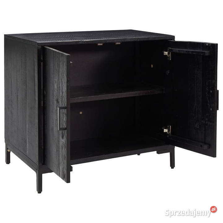 Szafka czarna 75x35x70 lite drewno sosnowe Warszawa