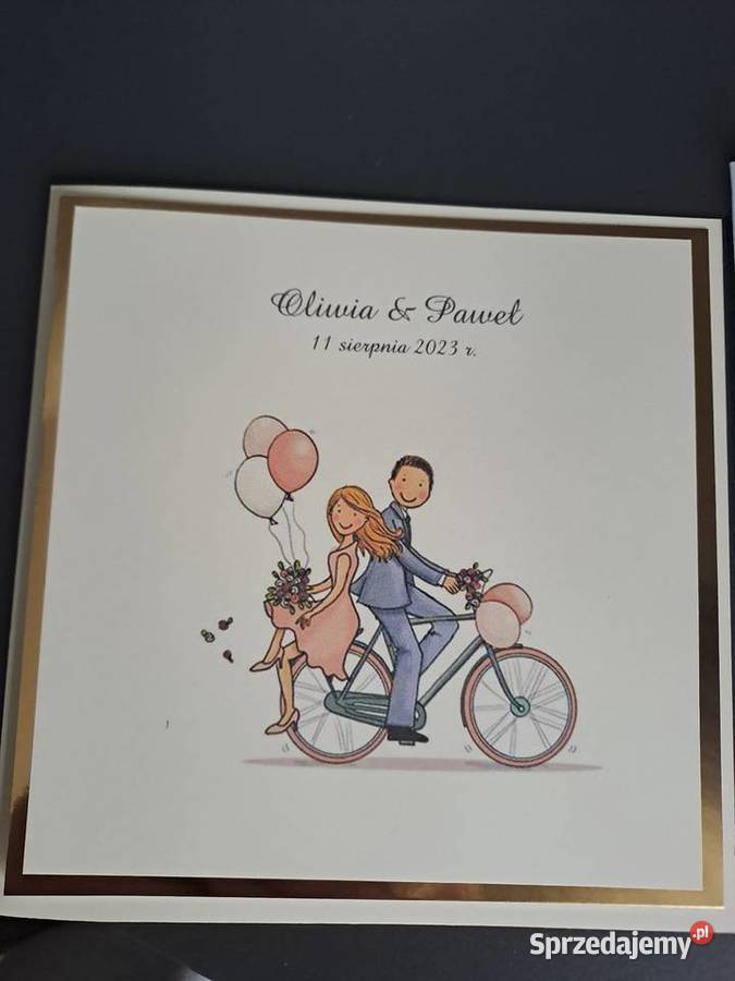 Kartka w kopercie z okazji ślubu śląskie Strzebiń