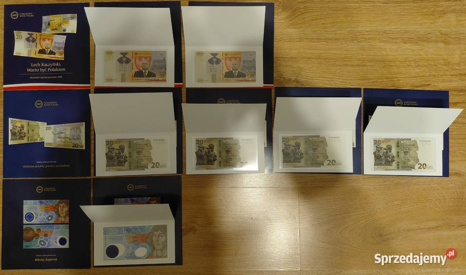 WYPRZEDAŻ KOLEKCJI banknoty kolekcjonerskie UNC Warszawa