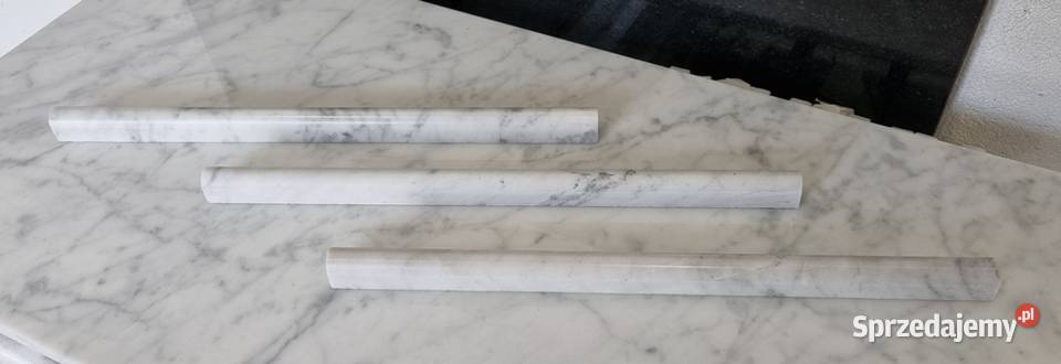 WAŁEK OZDOBNY ŚCIENNY BIANCO CARRARA POLEROWANY Listwy i profile
