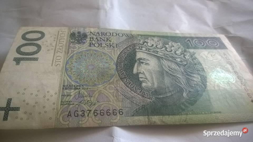 banknot kolekcjonerski AG3766666 Numizmatyka Kraków