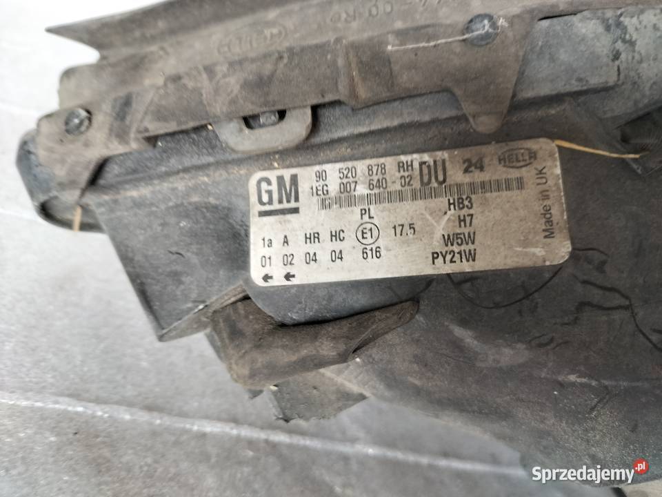Lampa prawy przód prawa Opel Astra G II 2 Kamień-Kolonia