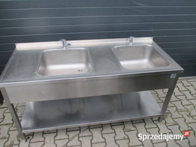 Zlew Gastronomiczny 2 Komorowy Z Półką 1707085 Gastronomia