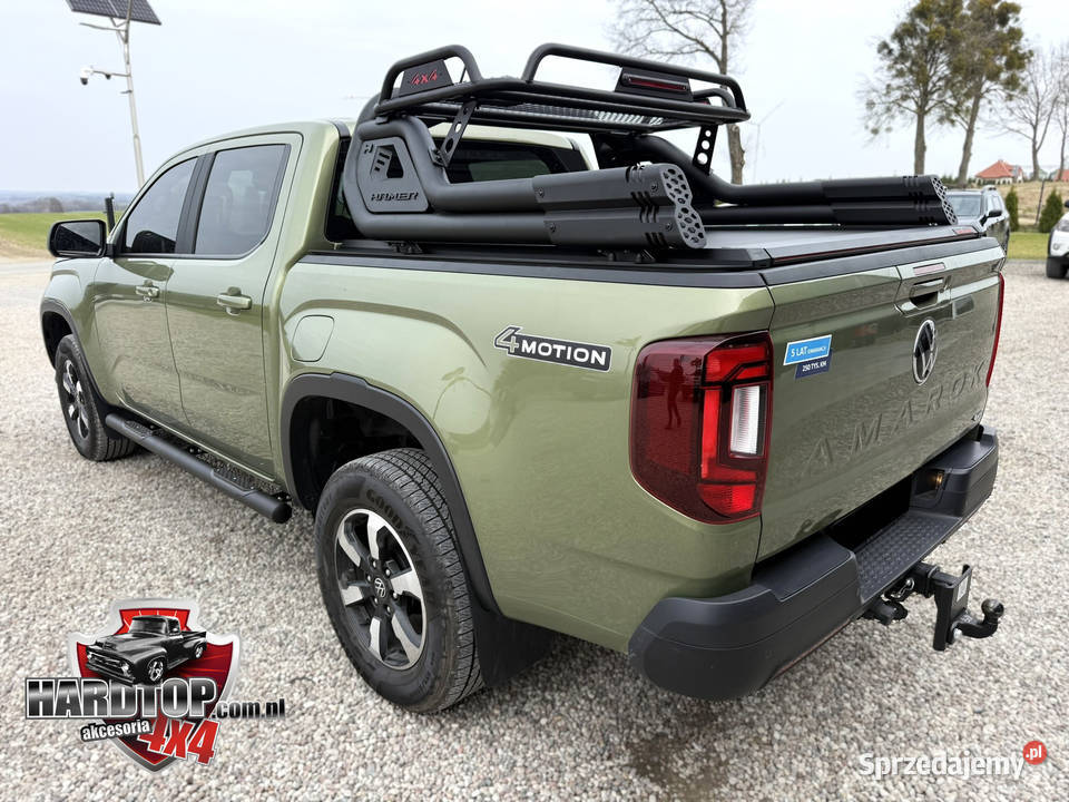 Progi orurowanie Boczne CZARNE 70mm VW Amarok Pasłęk