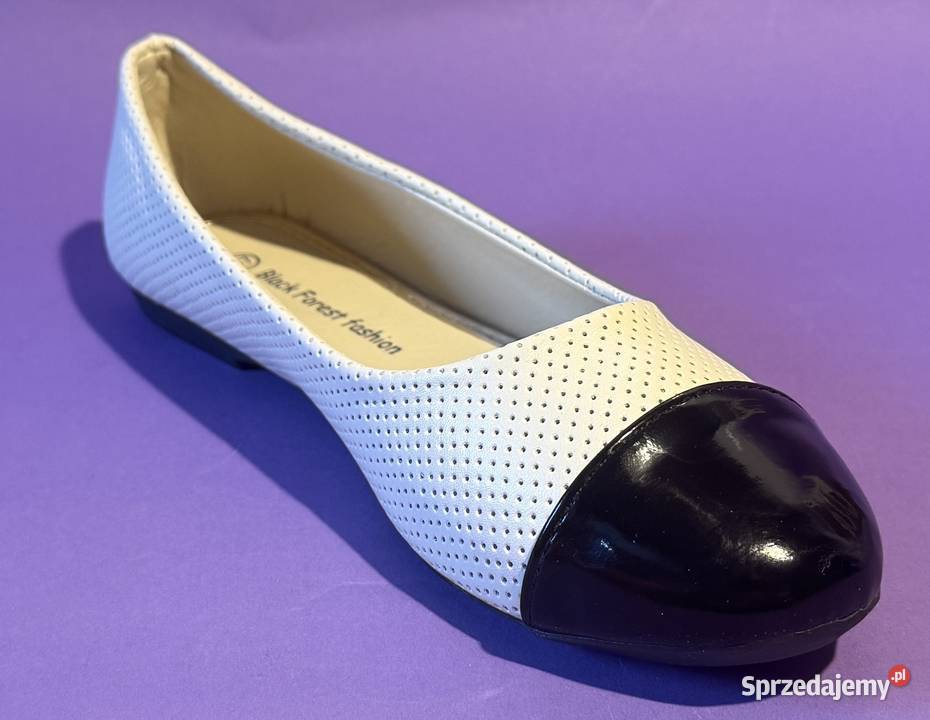 Beżowe baleriny połysk rozmiar 39 BAL9 czarny Balerinki mazowieckie Żyrardów