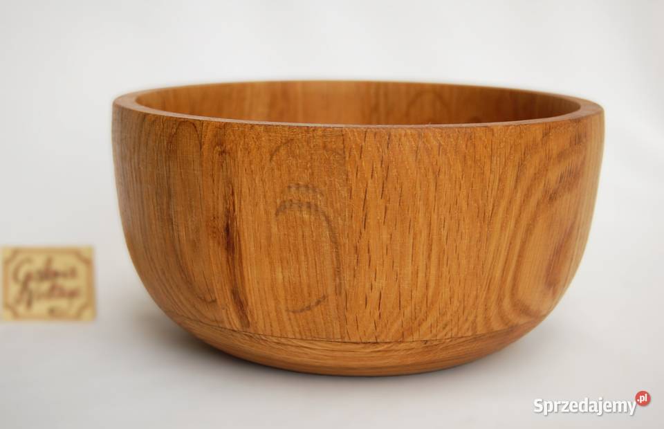 Nowa drewniana miska dębowa salaterka drewno dąb lubelskie Lublin