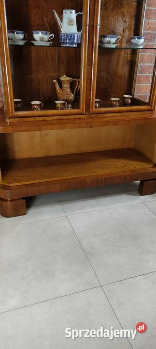 Piękna serwantka witryna art deco Łagów