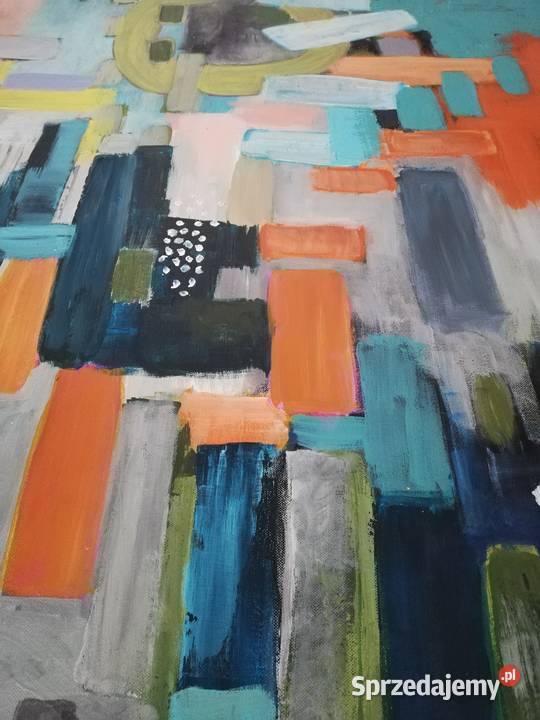 Abstrakcja ręcznie malowana100150 duża zachodniopomorskie Szczecin