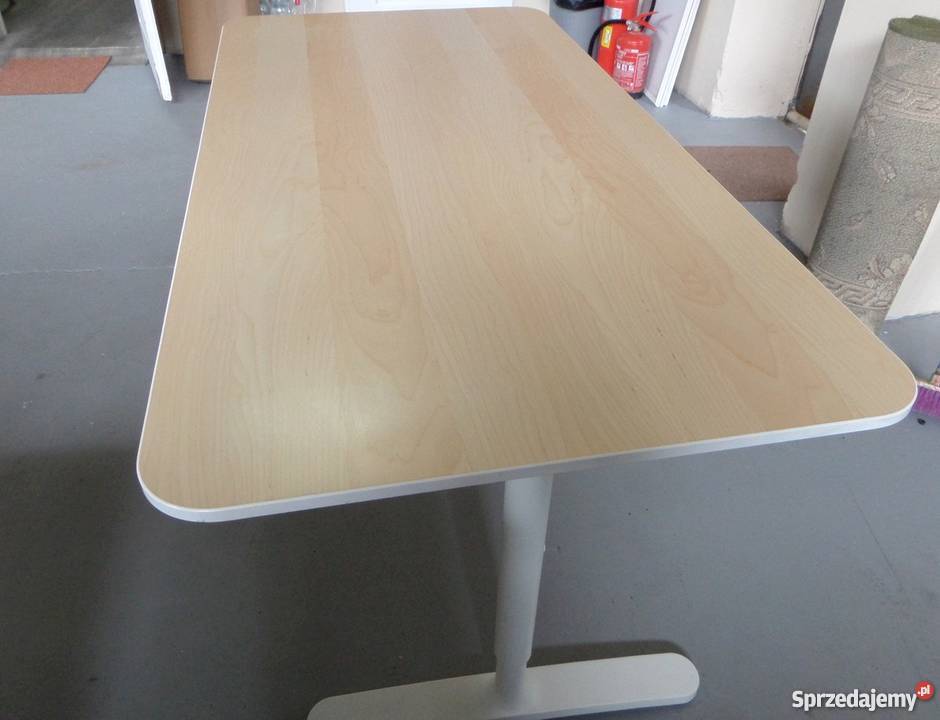 IKEA biurko BEKANT brzoza biała 160x80x76 Stoły, krzesła, biurka mazowieckie Warszawa