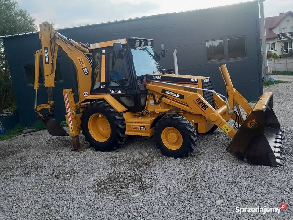 Koparkoładowarka caterpillar 428B Rok produkcji 1996 Skorzeszyce