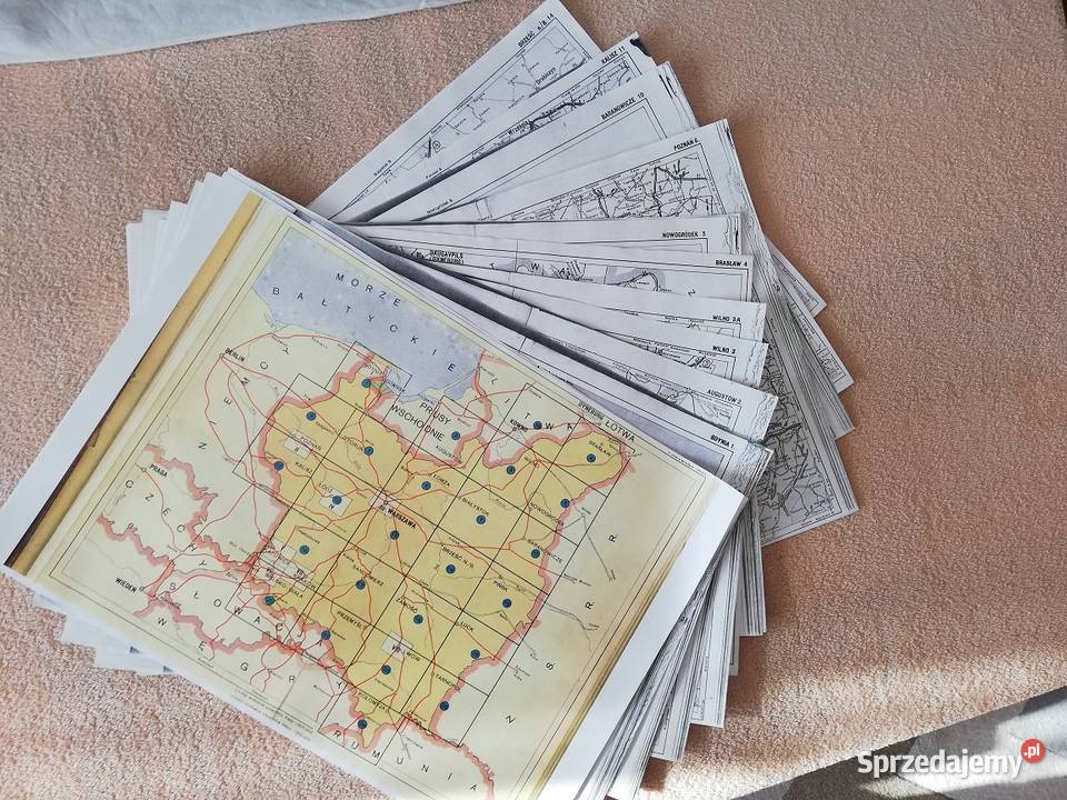 Atlas samochodowy Polski z 1938 roku ksero Mapy i przewodniki Wronki