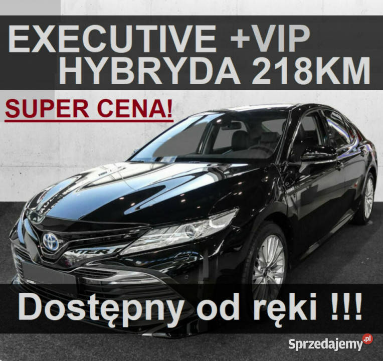 Toyota Camry Executive + Pakiet VIP Hybryda 218KM Skóra Kam…