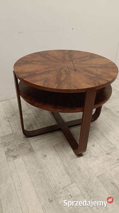 ława stolik kawowy design Halabala okrągły gięty Stoliki kawowe i ławy Radomsko