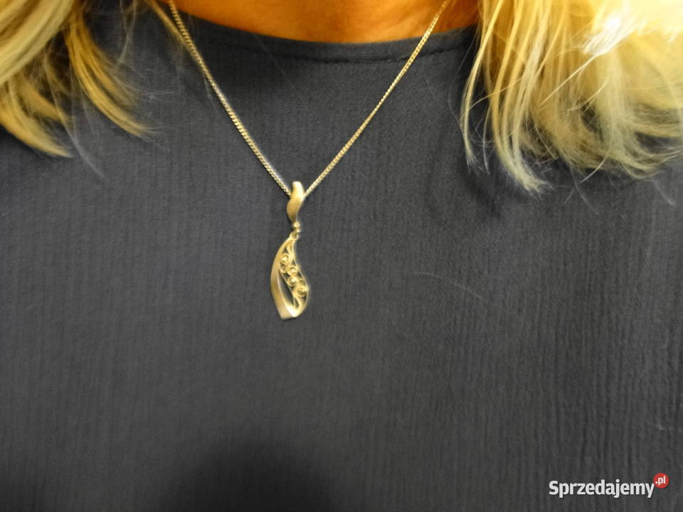 Śliczny stary naszyjnik filigran srebro Warszawa