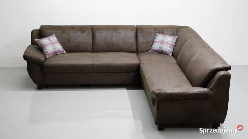 TLH Narożnik z funkcją spania ciemnobrązowa Narożniki wielkopolskie Poznań