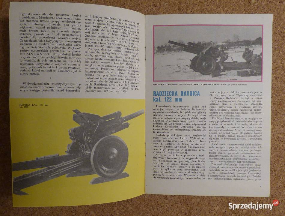 Rychlewski Haubica kal 122 mm wz 1938 Książki naukowe i popularnonaukowe Warszawa