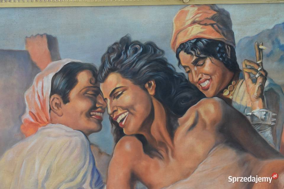 Adam Styka Trzy Kobiety Orientalna Scena Obraz małopolskie Kraków