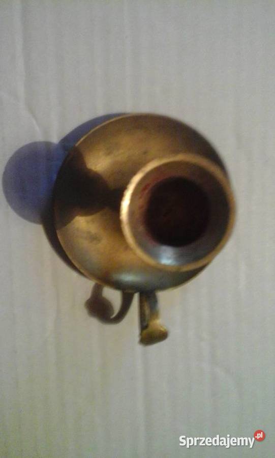 Dzbanek mosiężny plus świecznik śląskie Gliwice