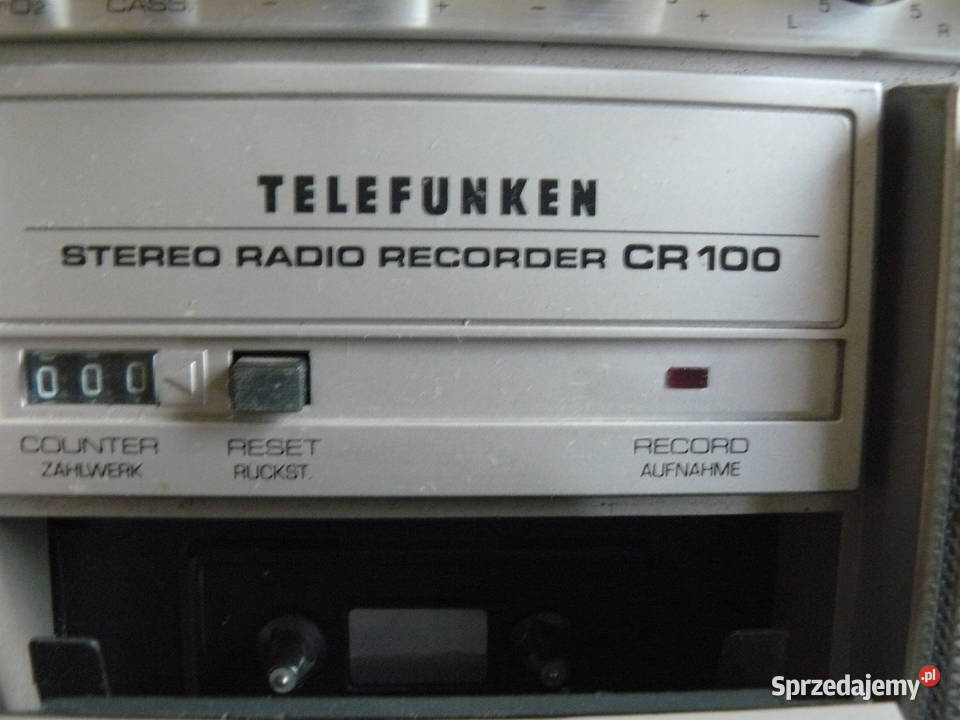 Radiomagnetofon Telefunken CR 100 82 r Nowa Sól