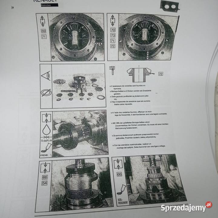Instrukcja Serwisowa Napraw RENAULT 11054 Polska Kamień Pomorski