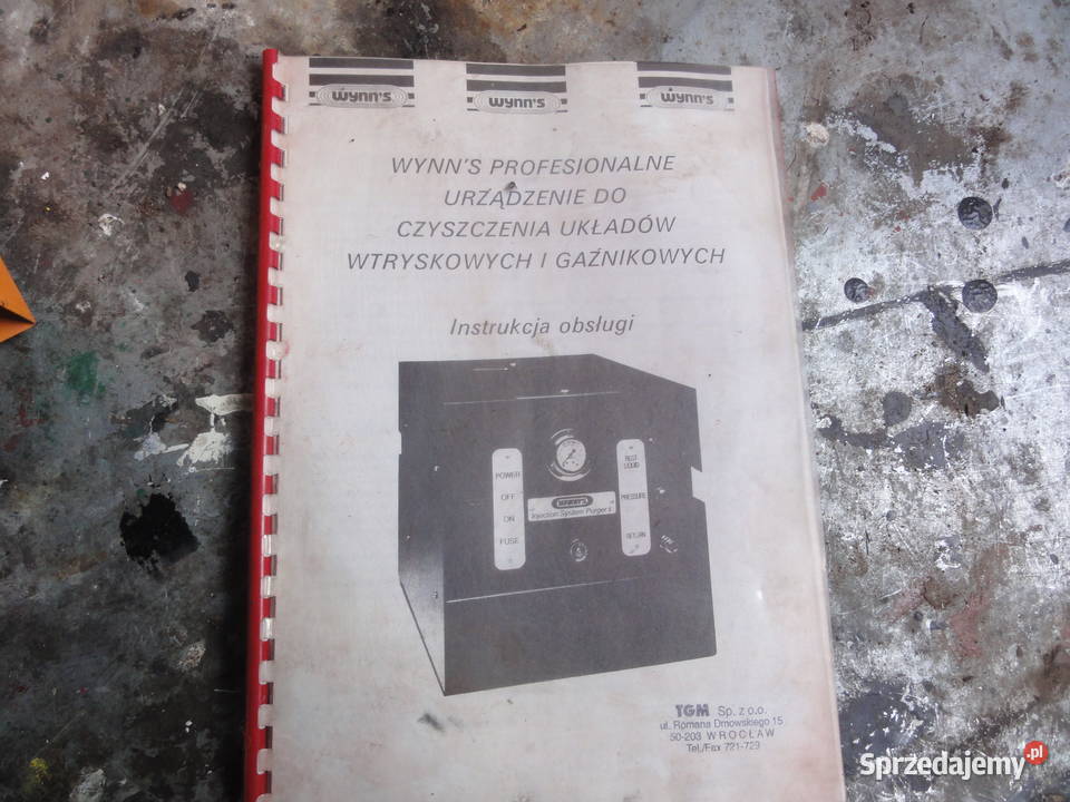 Urządzenie firmy Wynns do czyszczenia ukł zachodniopomorskie Kawno