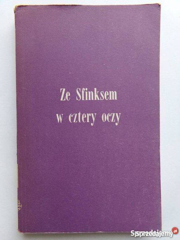 ZE SFINKSEM W CZTERY OCZY ZOFIA JEŻEWSKA Sopot