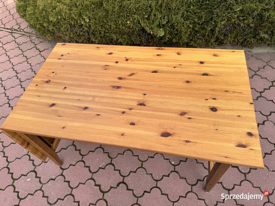 Stół drewniany Ikea Leksvik rozkładany biurko Sulbiny