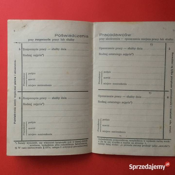 1809 Książka Robocza Ziemborski
