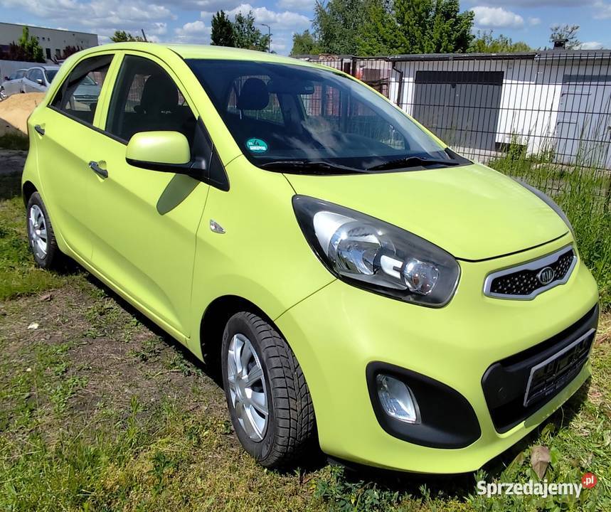 Kia picanto II 2012r 5D klimatyzacja limonka z benzyna Picanto Sosnowiec