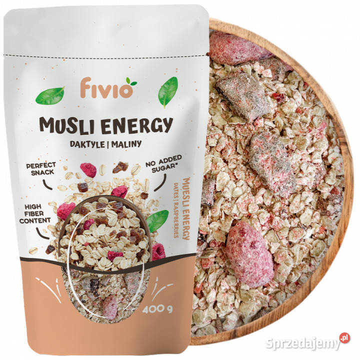 fivio Musli ENERGY daktyle maliny 400g Płatki i muesli podkarpackie Brzozów