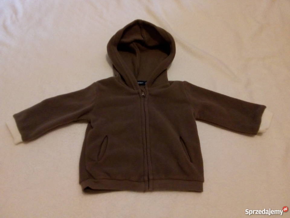 Bluza polar z kapturem zapinana na suwak 68 6 chłopiec
