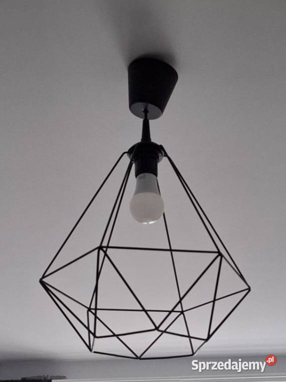 Lampa wisząca LOFT Diament Czarna Styl śląskie Gliwice