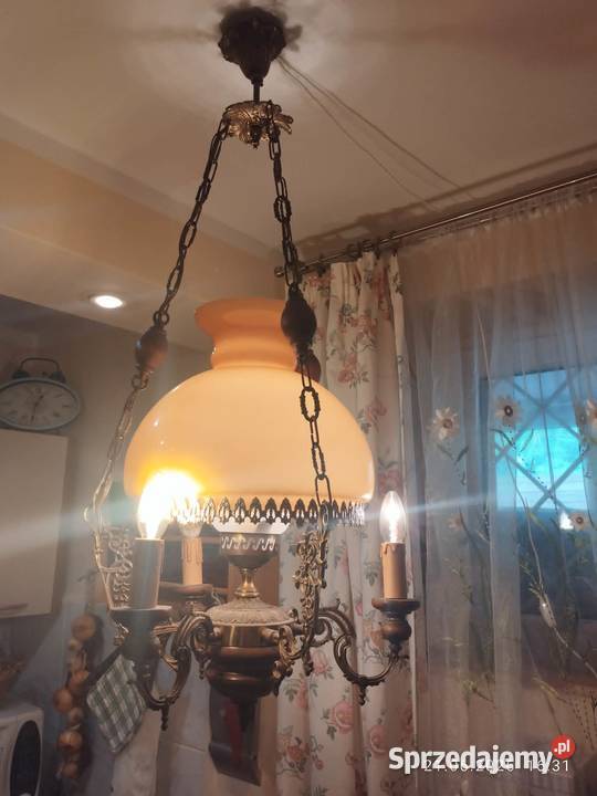 stary żyrandol lampa naftowa Lampy wiszące Lampy wiszące Gorzów Wielkopolski