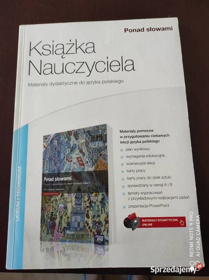 Książka nauczyciela Ponad Słowami klasa 3 materiały dla nauczyciela Warszawa