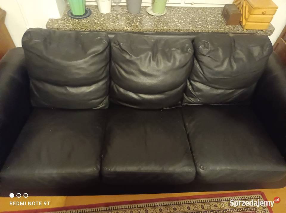 Kanapa ze skóry ekologicznej 40cm Sofy i kanapy