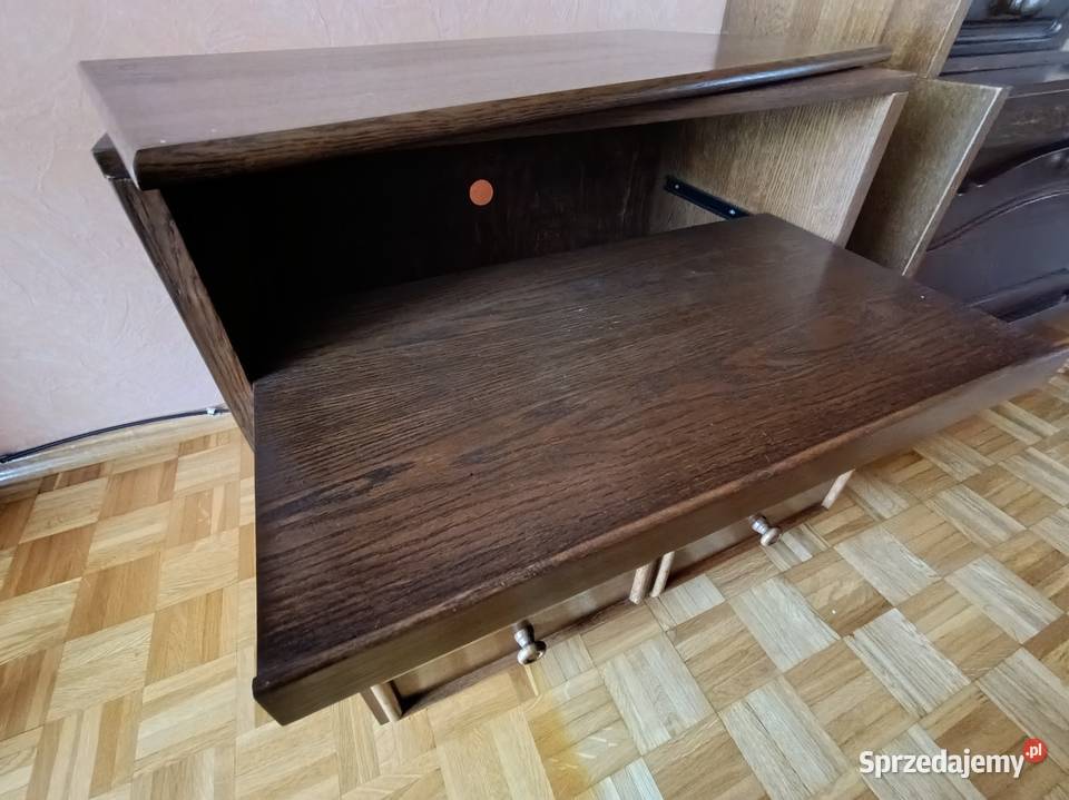 Stolik szafka RTV pod telewizor DĘBOWA 66cm Rawicz