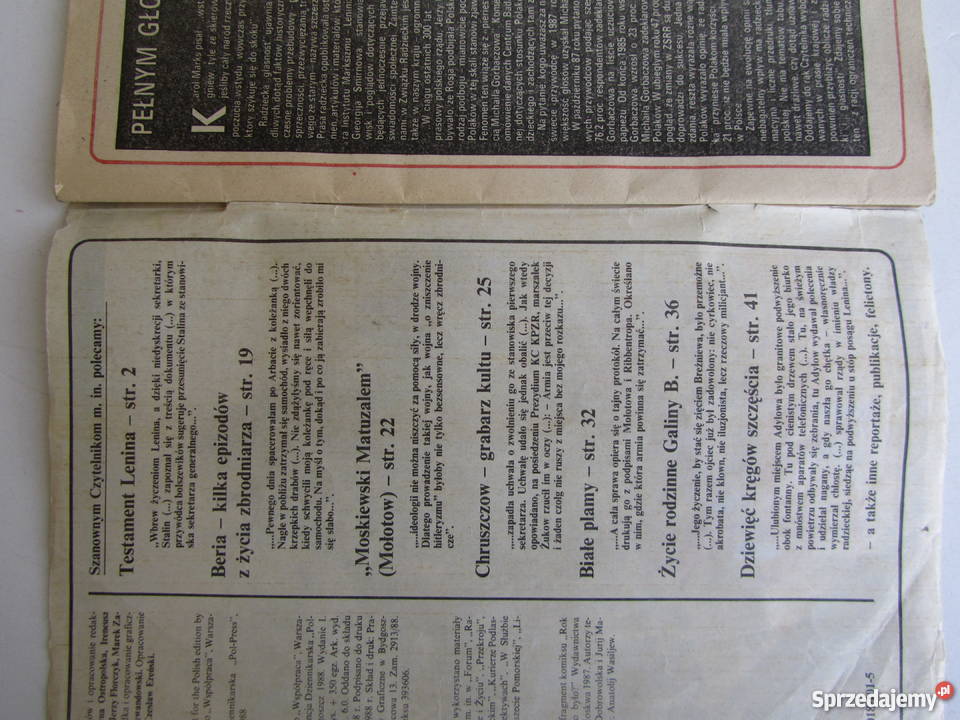 Stare czasopisma Białe Plamy PolPress Bydgoszcz Olecko sprzedam