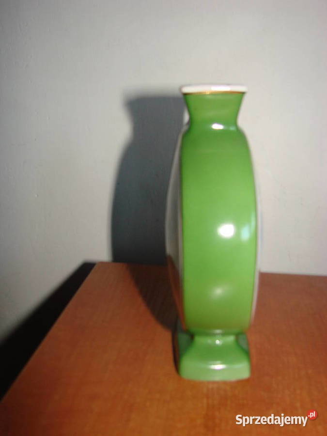 Lubiana wzór kaszubski wazonik PRL Porcelana i szkło Pruszcz Gdański