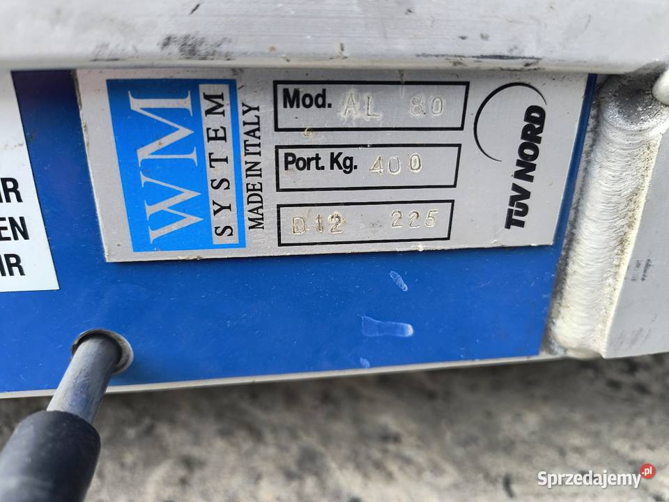 Rampa podjazd najazd aluminiowy WM Sytsem 400 Kielce