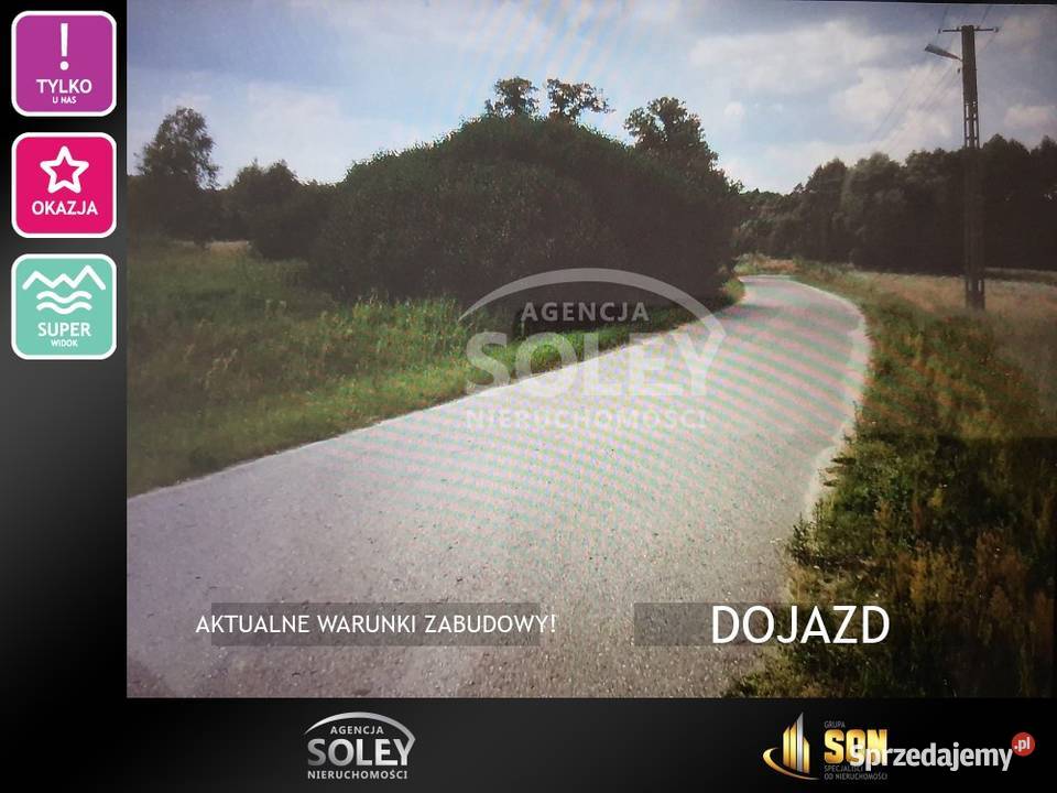 Widokowe trzy dzialki lasu Śródborze mazowieckie