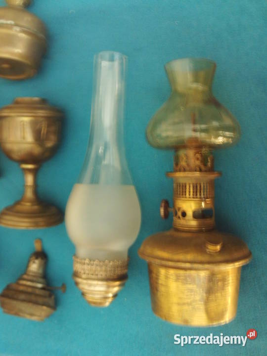 Stare lampy naftowe częścizbiorniki sprzedam
